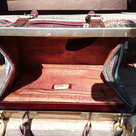 Patricia Nash Multicolor Woven Satchel - Picture 6 of 15